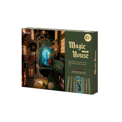 Magic House DIY Wooden Book Nook Kit – Enchanted Witch's Passage, 216 Pieces by Robotime