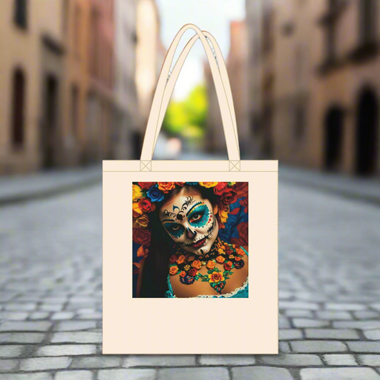 Day of the Dead Eco‑Cotton Tote – Earth-Kind, Practical & Festive, 10 liter / in 2 kleuren