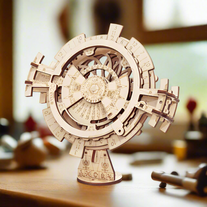 Wheel of Time DIY Wooden Perpetual Calendar Kit – Never-ending Accuracy, 52 pieces by Robotime