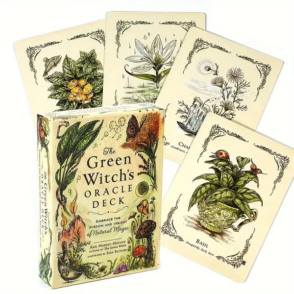 Green Witch Oracle Deck – Natural Magic & Earth Wisdom, 50 cards, 10×7 cm
