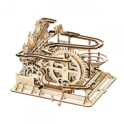 Classic Whirl DIY Wooden Marble Run Kit – Gravity's Quiet Spell, 233 Pieces by Robotime