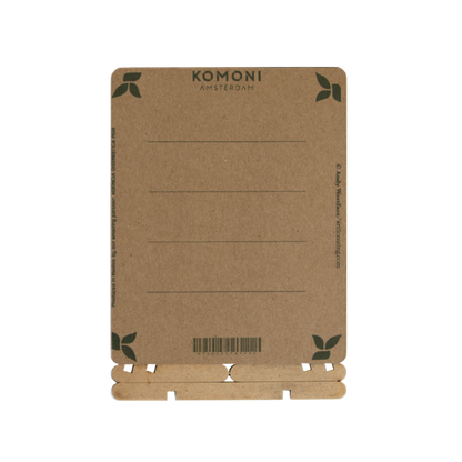 "Ink & Quill" Wooden Postcard - Standing 3D Eco Greeting