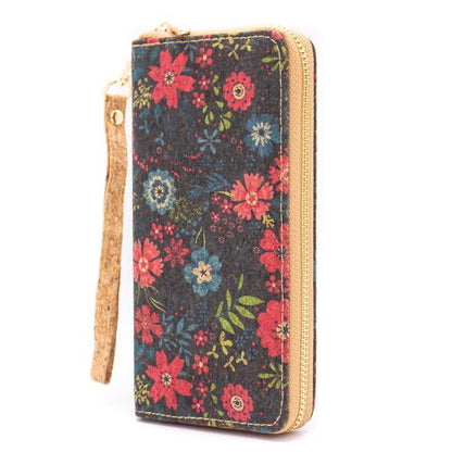 Eco Chic Vegan Cork Wallet – Dark Blossom Design