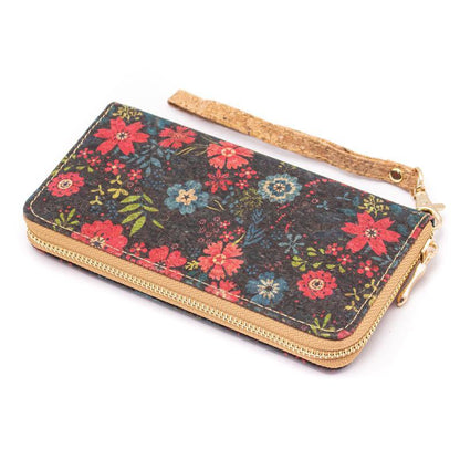 Eco Chic Vegan Cork Wallet – Dark Blossom Design