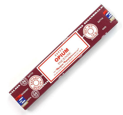 Satya Opium Incense Sticks – Scent of Velvet Stillness, 15 g by Satya / Shrinivas Sugandhalaya