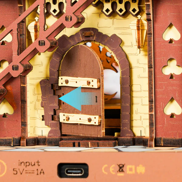 Wonderland Fairytale DIY Wooden Cuckoo Clock Kit – Storybook Timekeeper, 435 pieces by Robotime