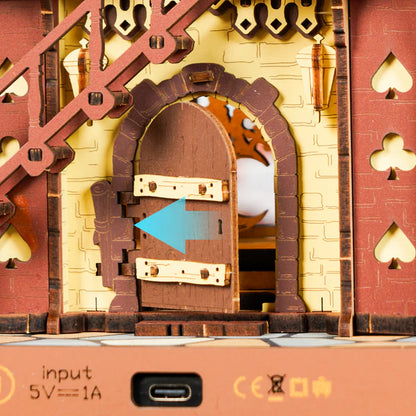 Wonderland Fairytale DIY Wooden Cuckoo Clock Kit – Storybook Timekeeper, 435 pieces by Robotime
