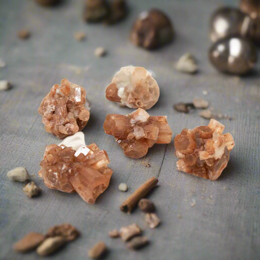 Grounding Aragonite Crystal – Stone of Rooted Strength, ~5 × 5 cm by ANAS