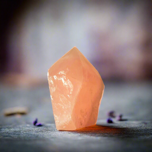 Heart Rose Quartz Point – Stone of Loving Clarity, ~8 × 7.5 cm by ANAS