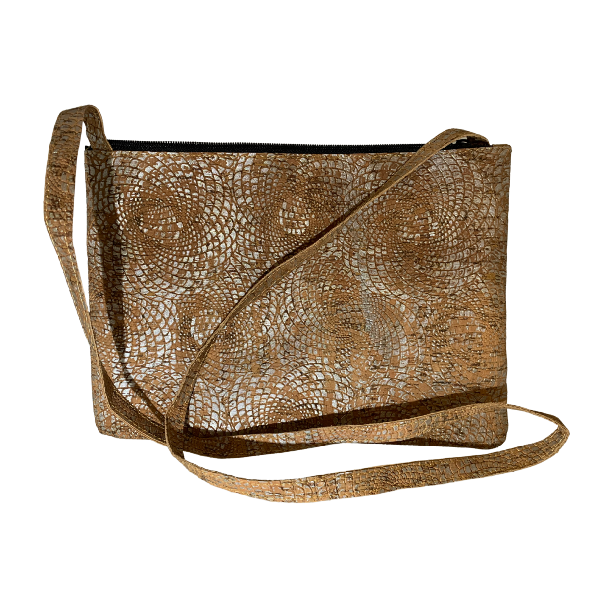 Eco-Chic Vegan Cork Shoulder Bag – Oriental Circular Design