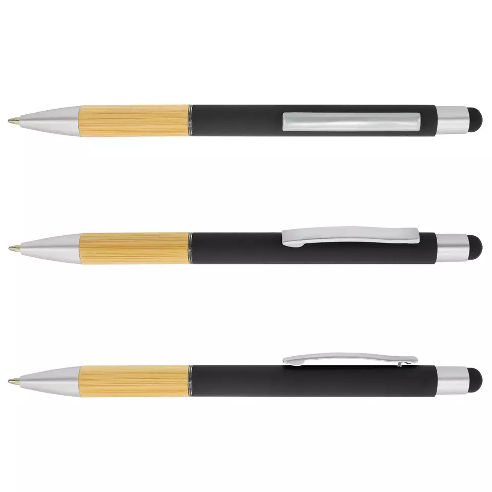 Bamboe Stylus/Schrijf Pen | Random Kleuren | 8 Stuks