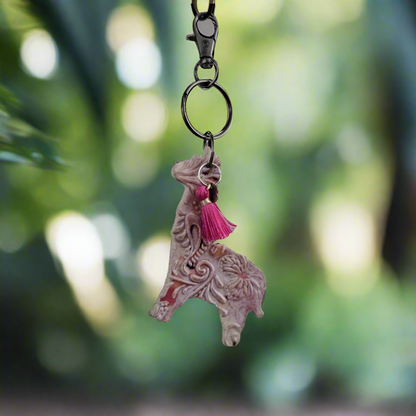 Alpaca Joy Keychain – Cheerful Companion Charm, 7 x 4.5 cm