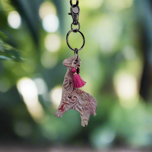 Alpaca Joy Keychain – Cheerful Companion Charm, 7 x 4.5 cm