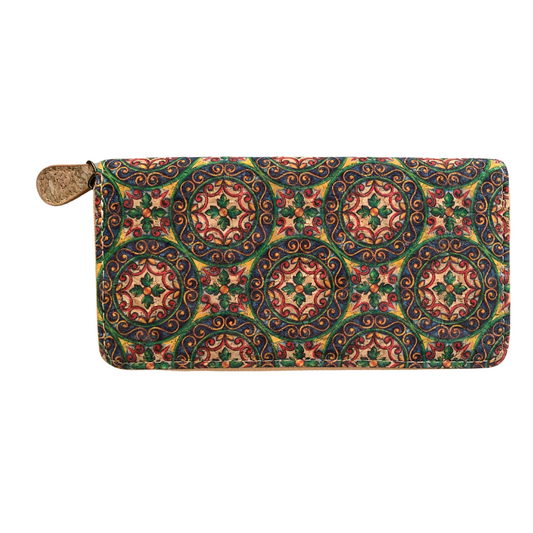 Eco Chic Vegan Cork Wallet – Geometric Circle Design