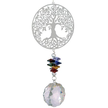 Tree of Life Wind Spinner – Kinetic Sun-Catching Garden Ornament, 40cm