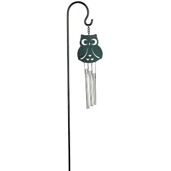 Owl Stake Chime - Musical Garden Ornament, 45cm