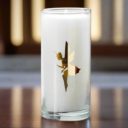 Elf Candle – Magical Glass Candle for Indoors & Outdoors, White, 14cm
