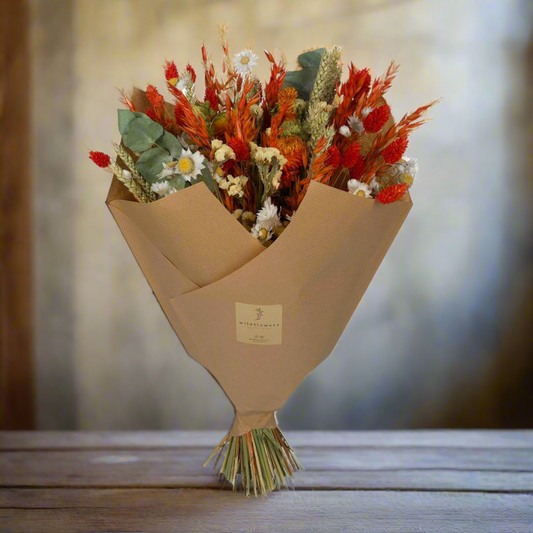 Amber Harvest Dried Bouquet – Radiant Ritual Gift, Ø30×60 cm