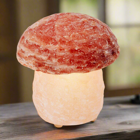 Fairy Mushroom Salt Lamp – Woodland Light for Magic Moments, 16 cm