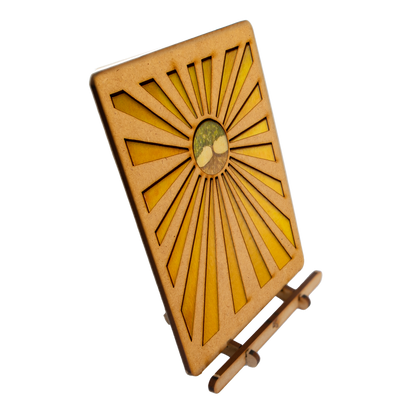 “Tree of Life" Wooden Postcard - Standing 3D Eco Greeting