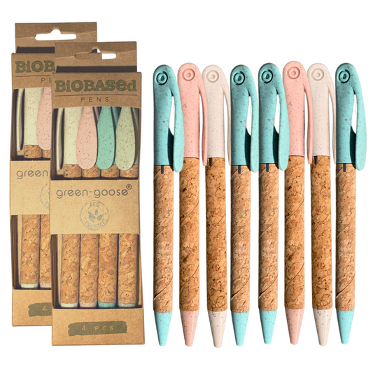 Plant-Based Kurk Pen | 8 Stuks