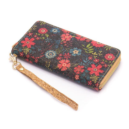 Eco Chic Vegan Cork Wallet – Dark Blossom Design