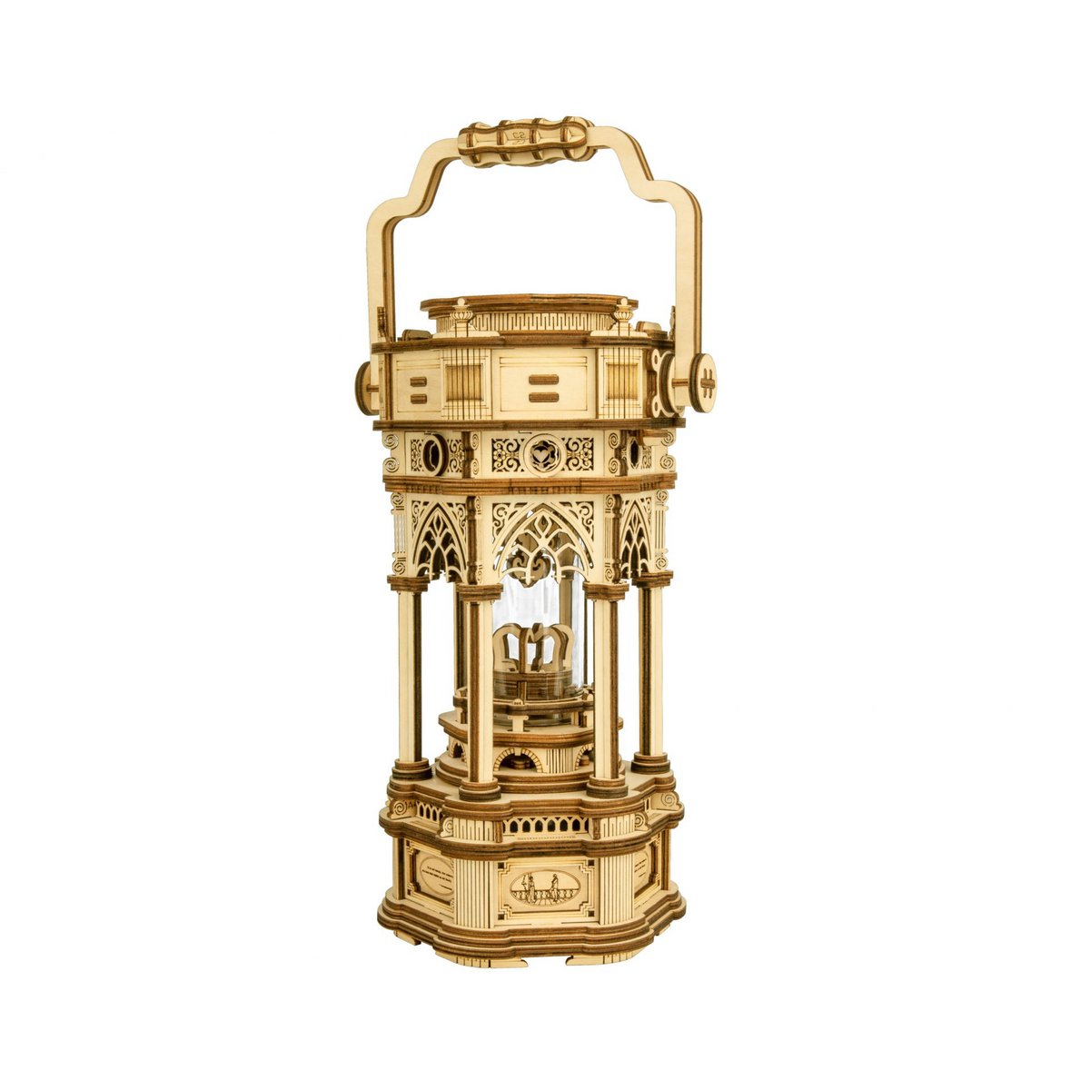 Victorian Lantern DIY Wooden Music Box Kit – Retro Ilumination,210 Pieces by Robotime