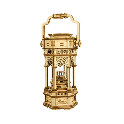 Victorian Lantern DIY Wooden Music Box Kit – Retro Ilumination,210 Pieces by Robotime