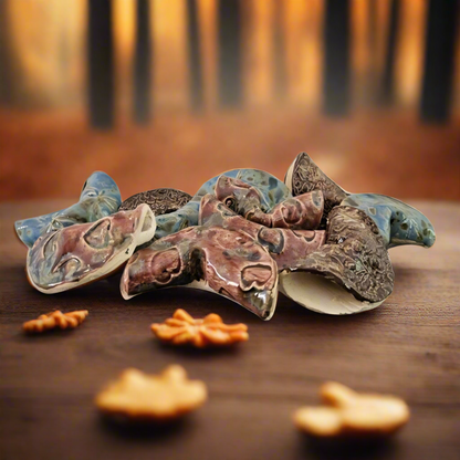 Eternal Fortune Cookies – Ceramic Symbols of Luck & Ritual, 7×4 cm