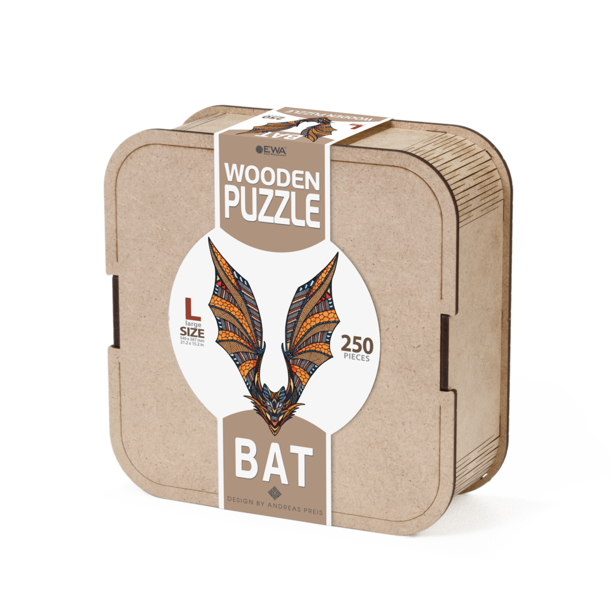 Eco Wood Art Houten Legpuzzel Vleermuis/ Bat