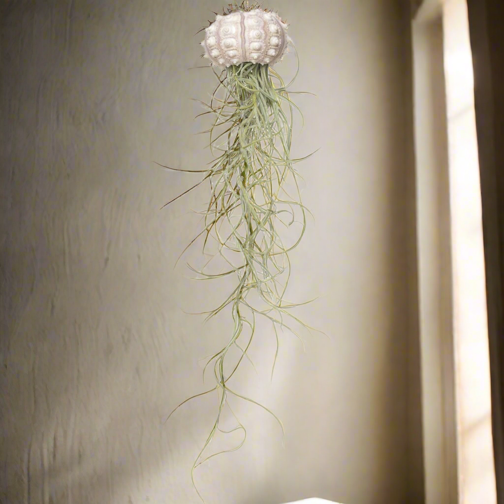 Sputnik Jellyfish Airplant – Cosmic Relic with Spanish Moss, Ø5–7 cm