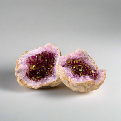 Pink Quartz Crystal Geode – Stone of Heart Harmony, ~7 × 7 cm by ANAS
