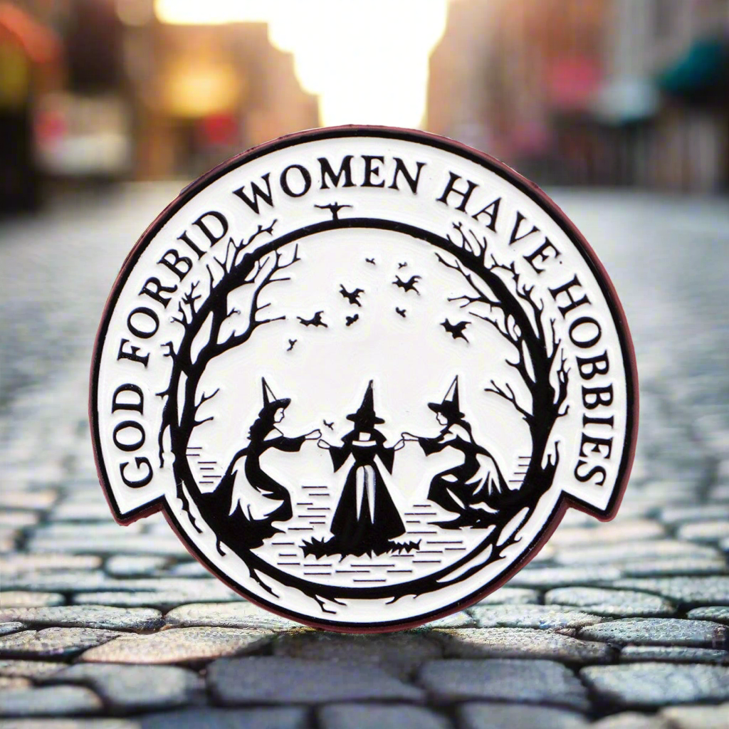 Coven Sisters Enamel Pin – Secret Hobbies Metal Badge