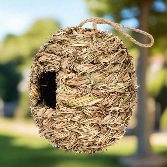 Willow Hive Natural Birdhouse – Soft Woven Bird Cradle, Ø11×13 cm
