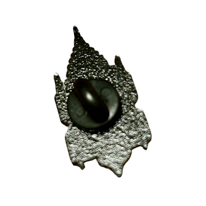 Gothic Cathedral Enamel Pin – Sacred Structure Metal Badge