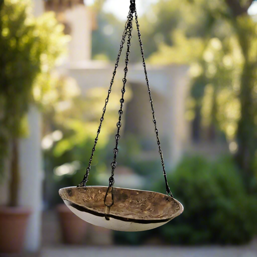 Bronze Age Bird Bath – Ceramic Sanctuary for Birds, Ø 19×5 cm