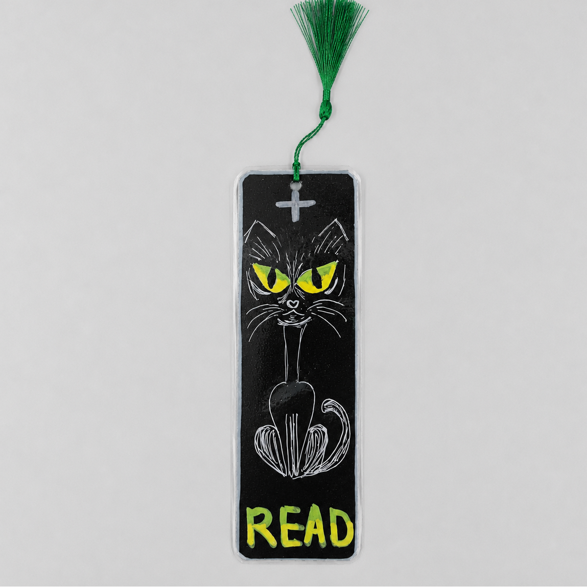 Haunted Companions Illustrated Bookmark – Halloween Reading Companion, 18 cm
