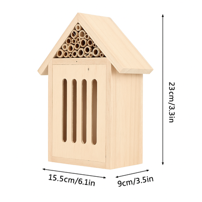 Crevice Keep Insect Hotel – Still Shelter for the Winged, Ø15.5×23×9 cm
