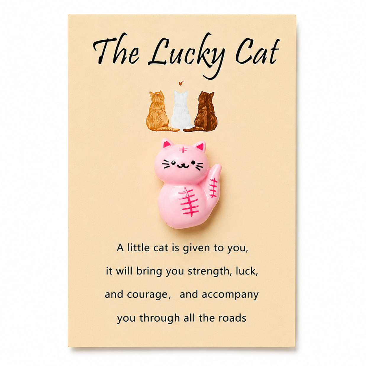 Lucky Pocket Charm Talisman – Tiny Token of Fortune, 8 × 5.5 cm