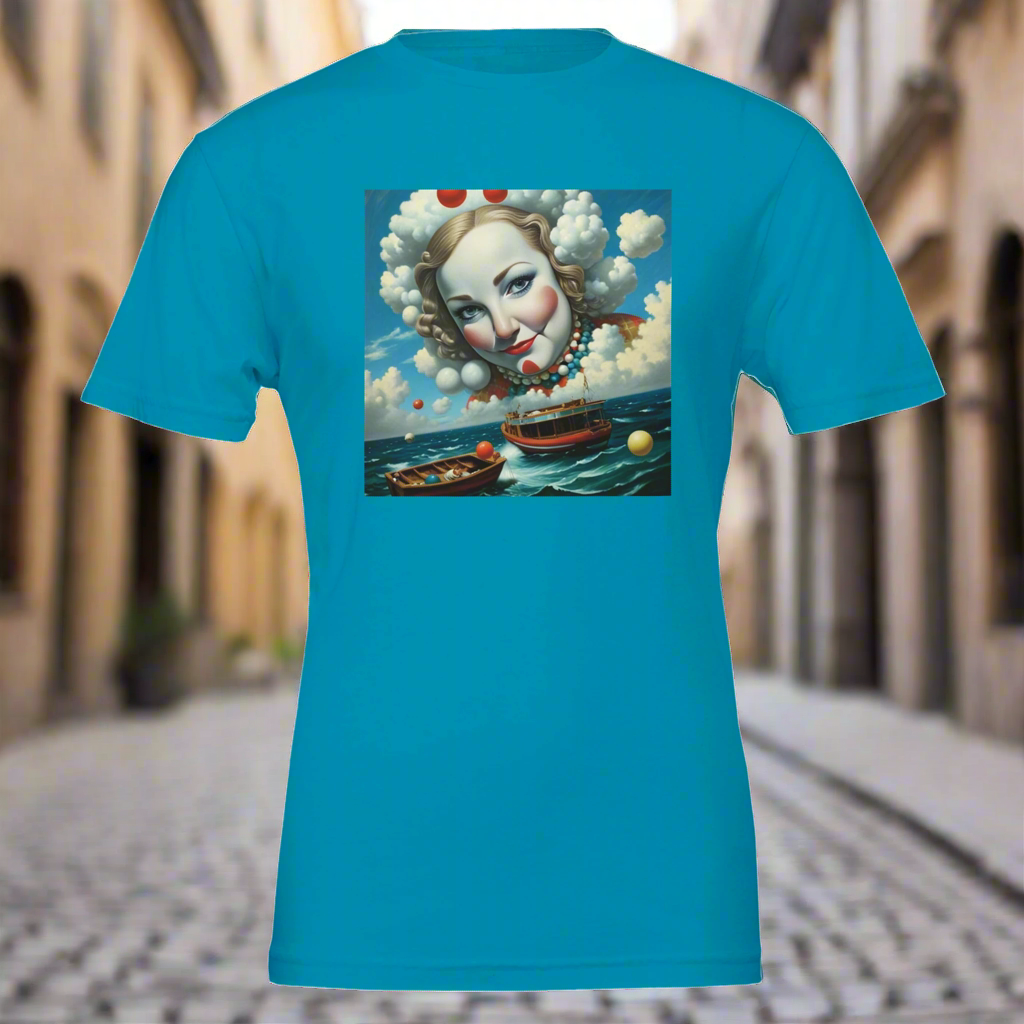 Cloudy Clown Premium Unisex T-shirt – Fair-Made, Airy & Quirky, in 3 kleuren / alle maten