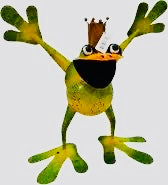 Cheerful Metal Frog Garden Sculpture – Hand-Painted Outdoor Decor (35 cm)