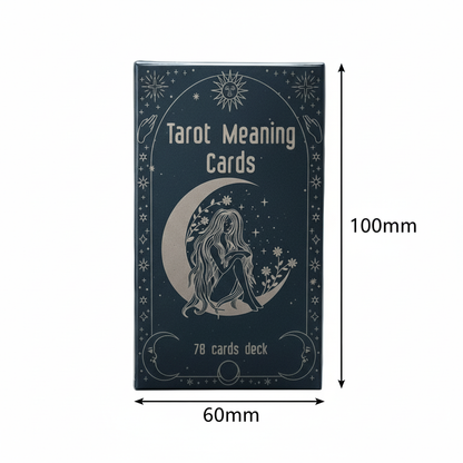 Tarot Meaning Cards – Celestial Guidance for Learners, 78 cards, 10×6 cm