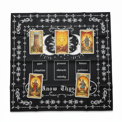 Know Thyself Altar Cloth – Reflection and Insight for Rituals, 49×49 cm