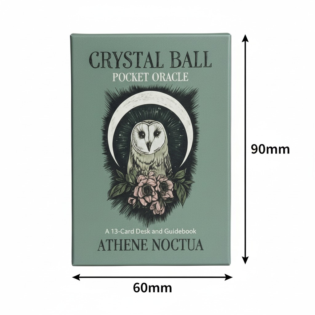 Crystal Ball Oracle Deck – Instant Answers & Insight, 13 cards, 9×6 cm