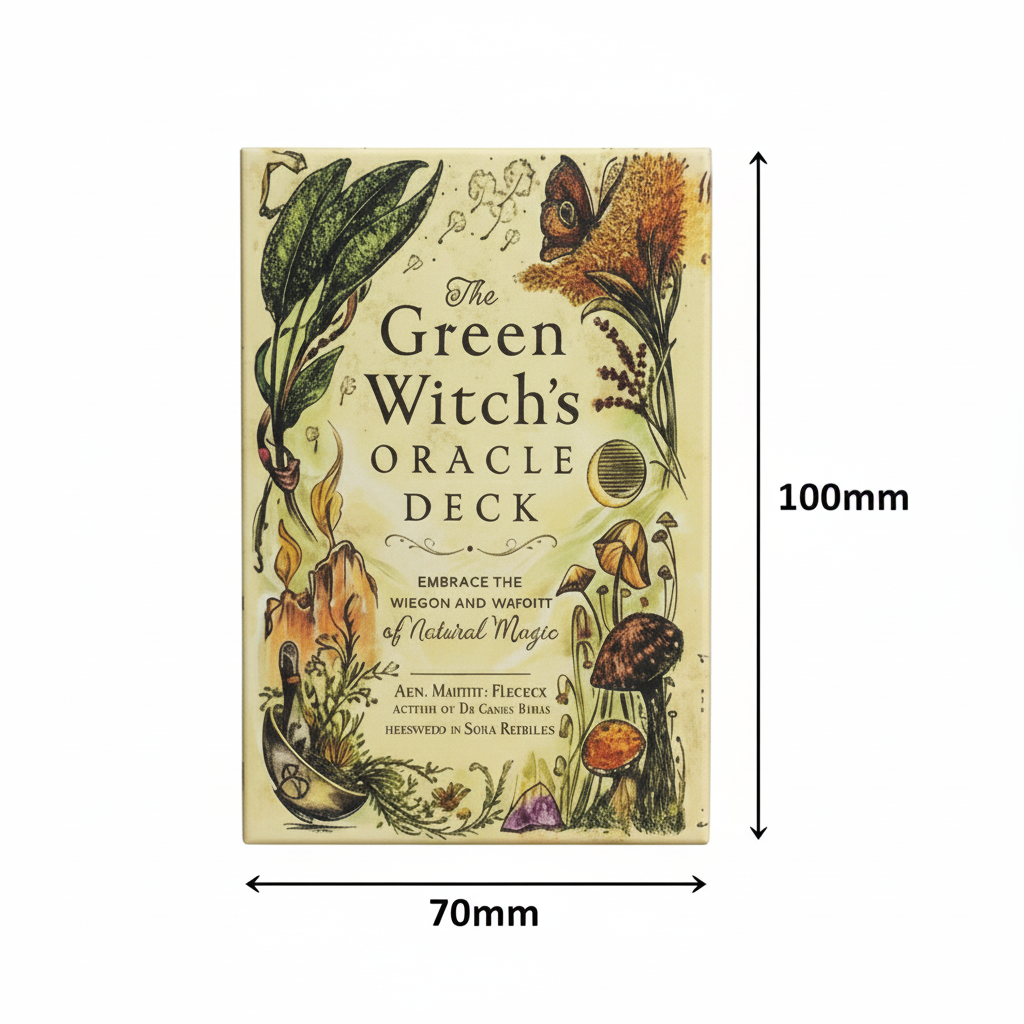 Green Witch Oracle Deck – Natural Magic & Earth Wisdom, 50 cards, 10×7 cm