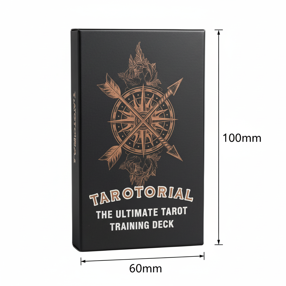 Tarotorial Tarot Deck – Spiritual Knowledge & Study, 78 cards, 10×6 cm