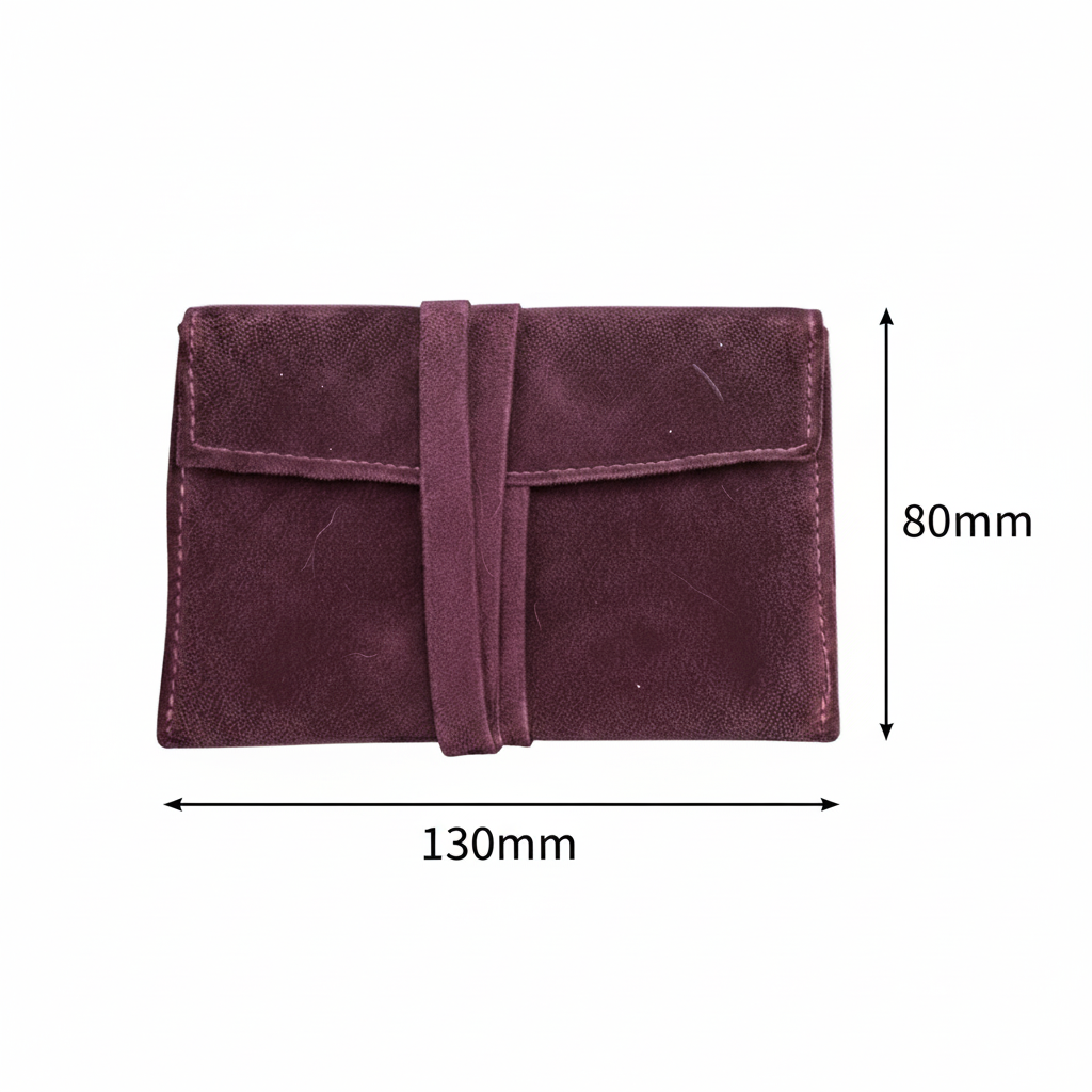 Purple Velvet Tarot & Oracle Card Bag – Mystic Wrap Pouch, 8×13 cm