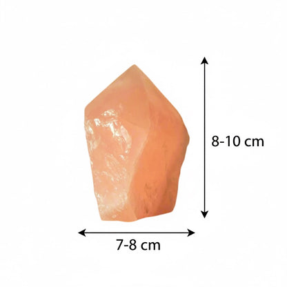 Heart Rose Quartz Point – Stone of Loving Clarity, ~8 × 7.5 cm by ANAS