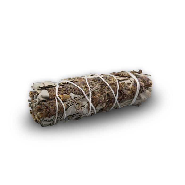 White Sage & Lavender Smudge Stick – Smoke of Peace & Serenity, 10 cm