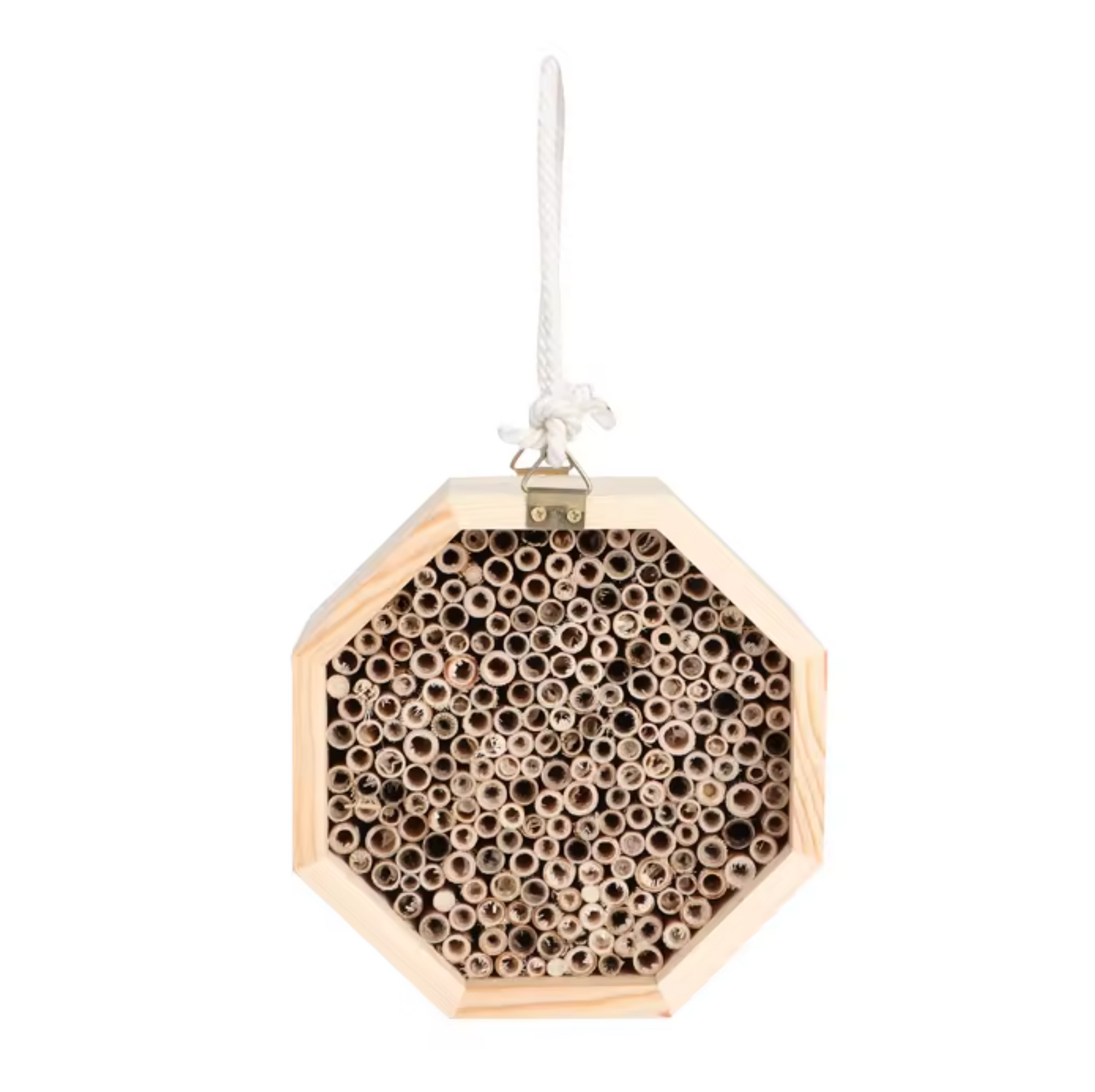 Honeycomb Refuge Wooden Insect Hotel – Geometry in Nature, Ø15×15×9 cm